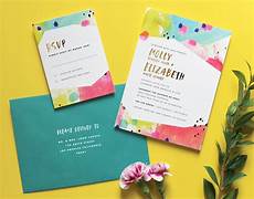 Colourful Wedding Invitations by Bright And Colorful Modern Wedding Invitations Colourful Wedding Invitations