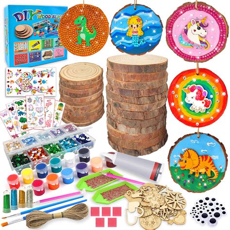 Amazon.com: 7july Wooden Arts and Crafts Kits for Kids Boys Girls Age 6 ...