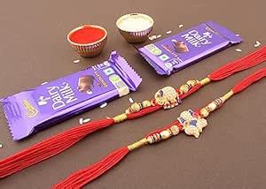 SFU E Com Cadbury Dairy Milk Chocolate with Set of 2 Rakhi | Cadbury ...