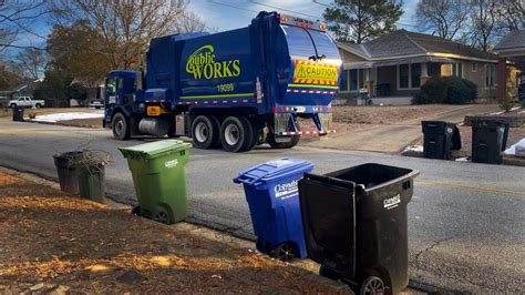 Adjusted waste collection schedule before snow in Columbus, GA ...