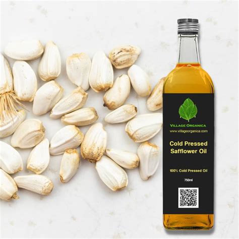 Village Organica Cold Pressed Safflower Oil | Kardi Oil | Edible Oil ...