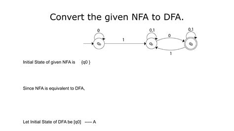 Automata theory - NFA to DFA Conversion | PPTX