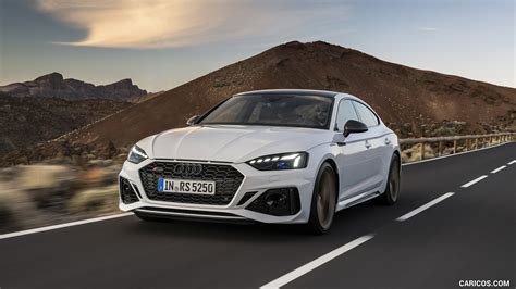 Audi RS 5 Sportback | 2020MY (Color: Glacier White) | Front Three-Quarter