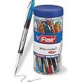 FLAIR Writometer Gel Pen Jar Pack | Stainless Steel Tip | Our Longest ...