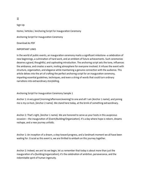 Inauguration Program Sample 的图像结果