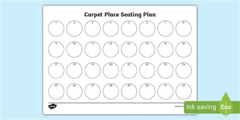 Numbered Carpet Seat Plan,seating plan
