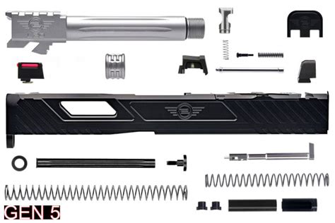 L2D Combat Tyton Assembly Threaded Pistol Slide for Glock 19/19X/45 Gen ...