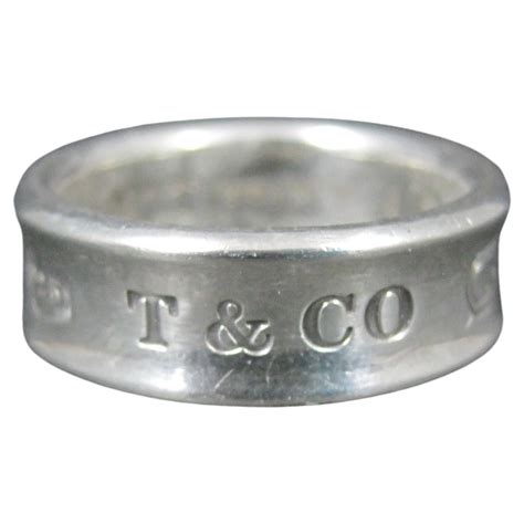 Tiffany and Co. 1837 Sterling Silver Band Vintage Ring, Medium Size at 1stDibs | tiffany 1837 ...