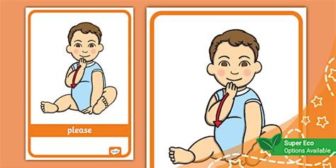 Baby Sign Poster: Please