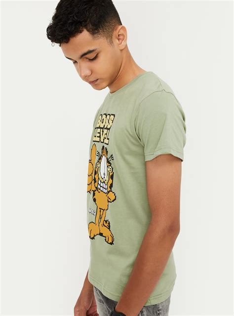 Buy Boys Garfield Print T-shirt Online at just Rs. 499.0 ...