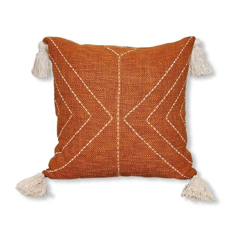 Burnt Orange Throw Pillow at Lori Allan blog