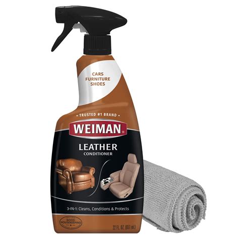 Weiman Leather Cleaner, Polish and Conditioner for Furniture, Car ...