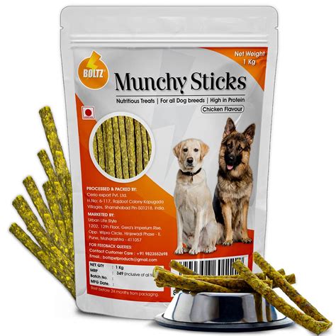 Buy Boltz Dog Chew Sticks Munchy Stick Mix Flavors- 1 Kg for y Teeth ...
