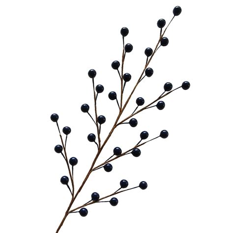 Navy Blue Berry Spray 19" | Holiday Florals | At Home