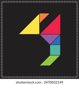 Image result for Mathigon Tangram Number 4