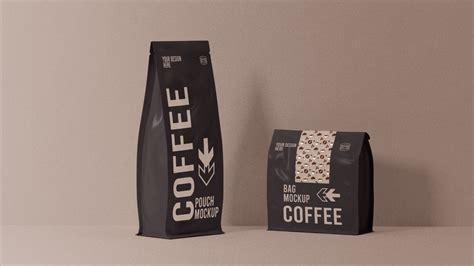 Coffee Bag Mockup PSD - Professional Packaging Design