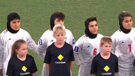 Iranian women's football team protests national anthem at AFC Asian Cup ...