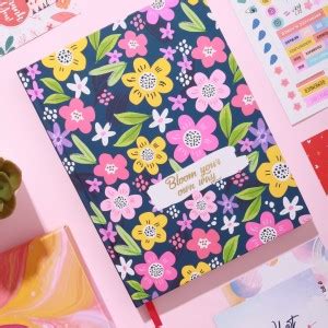 Doodle Undated Hard Bound Happiness B5 Planner With 12 Undated Monthly ...