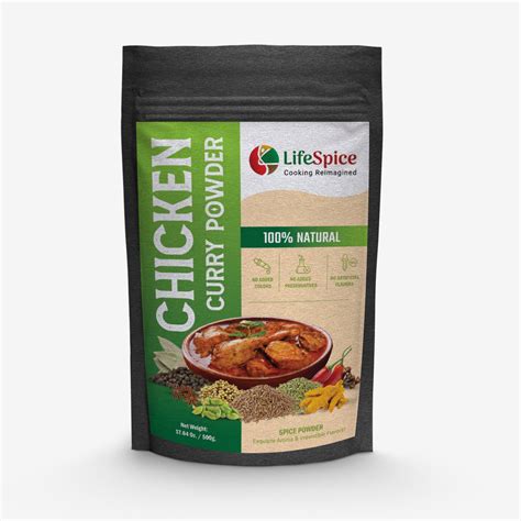 Lifespice Chicken curry powder - 500g pouch| With Natural ...
