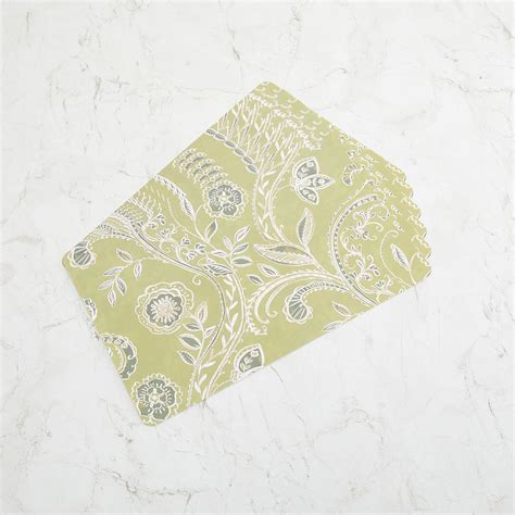 Buy Mandarin Blissful Green Printed Polypropylene Placemat - 28x43cm ...