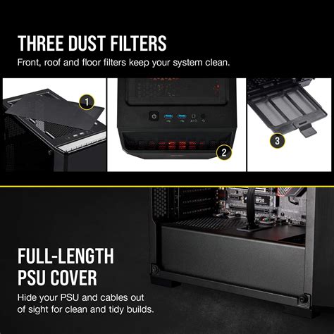 Corsair Carbide Series 175R RGB Tempered Glass Mid-Tower ATX Gaming ...