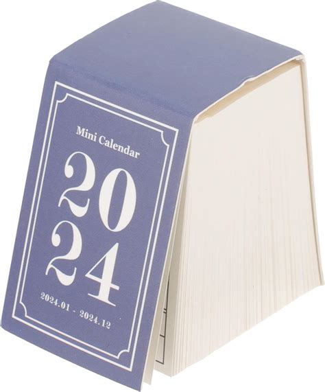 Small Calendar Daily Desktop Calendar 2024 Mini Tabletop Calendar Tear ...