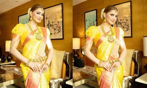 Urvashi Rautela looks breathtaking in black bra top and pencil skirt