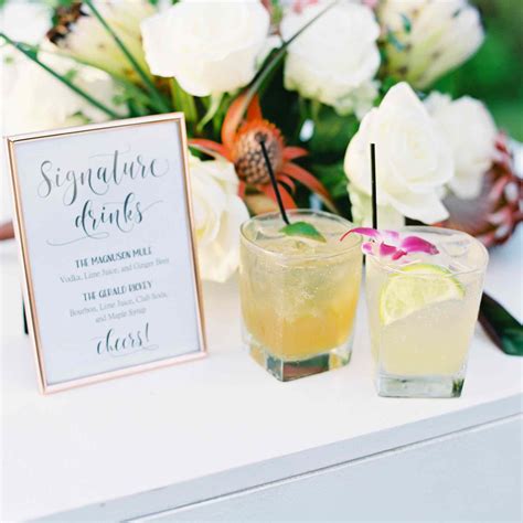 Naming Signature Wedding Cocktails: Tips and Examples