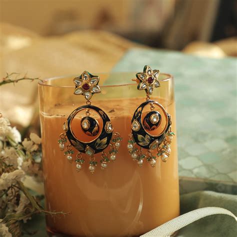 Buy Antique Earrings Online | Antique Earrings by Manubhai.