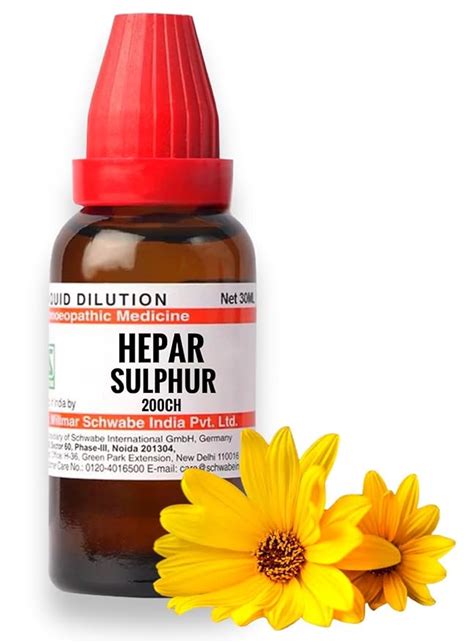 Willmar Schwabe Hepar Sulphur 200 CH (30ml) - Set of 2 Bottles : Amazon ...