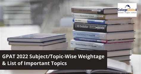 GPAT 2022 Subject/Topic-Wise Weightage & List of Important Topics ...