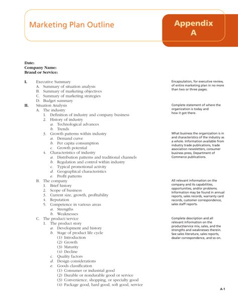 Marketing Plan Outline Example 的图像结果