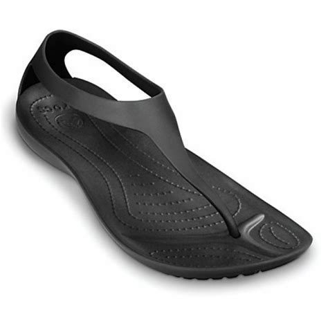 Crocs Crocs Sexi Flip Black / Black (UX1) 11354-060 Womens Sandal ...