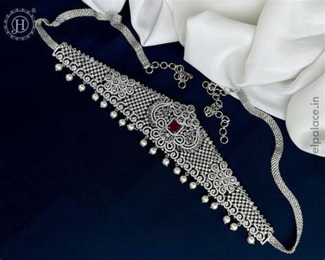 Beautiful Silver Plated AD Stone Premium Quality Hip Chain JH5977 ...