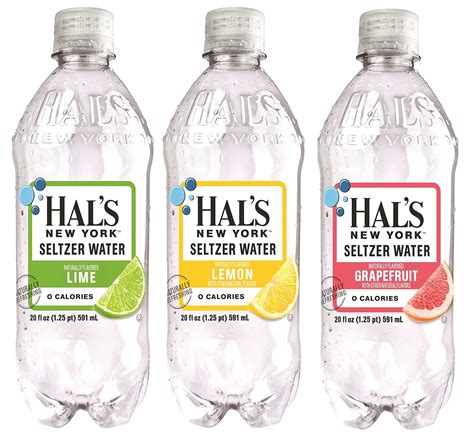 Amazon.com: Hal's New York Seltzer Water, Citrus 3-Flavor Variety Pack ...
