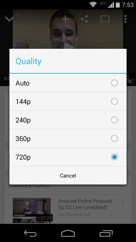 Update voor YouTube-app Android laat gebruikers videokwaliteit ...
