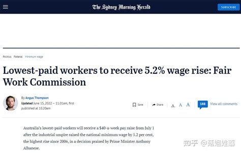 澳洲工作一般最低薪资多少？ - 知乎
