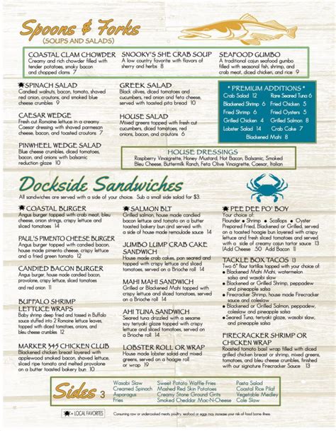 Full Service Restaurant In Little River SC - Snooky's on the Water