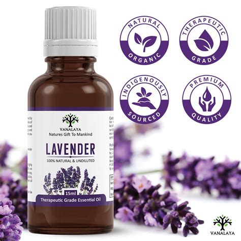 Vanalaya lavender Essential oil 100% Pure and Natural Therapeutic grade ...