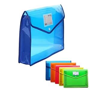 B4 Plastic File Folders - 5 Pack Waterproof Transparent Expandable ...