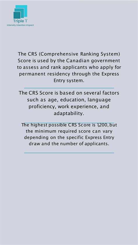 What is CRS Score | PDF