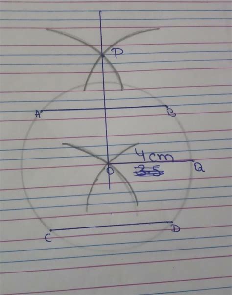 Draw a circle of radius 4 cm. Draw any two of its chords. Construct the ...