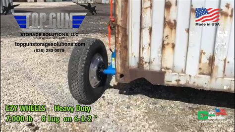 Ezy Engineering Wheels Heavy Duty 8-LUG Shipping Container Wheels Top ...