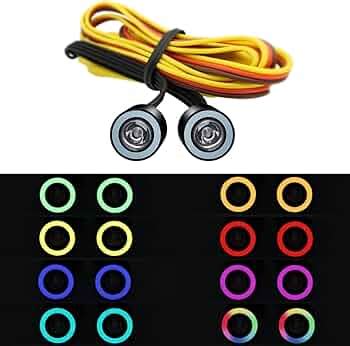 EPINON RC Light RC Headlights Angel Eyes with 12 Modes for 1/24 AXIAL ...