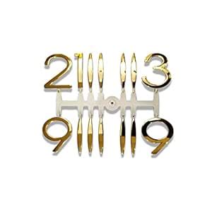 Buy Epoxy Fusion 3D Glossy Numeric Letters for Clock Making | Large ...