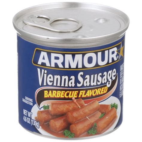 Armour Barbecue Flavored Vienna Sausage, 4.6 Ounce, 24 Per Case