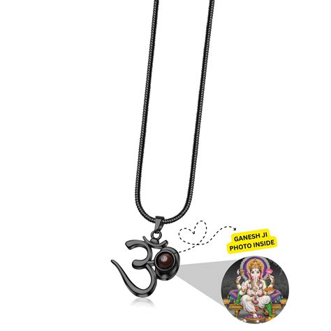 OM Pendant with Ganesh Ji Photo – PhotoJewels®