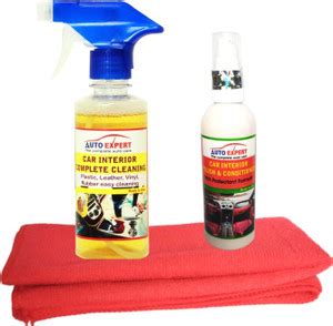 Auto Expert CAR INTERIOR CLEANER(250ml)+POLISH CONDITIONER(100ml ...
