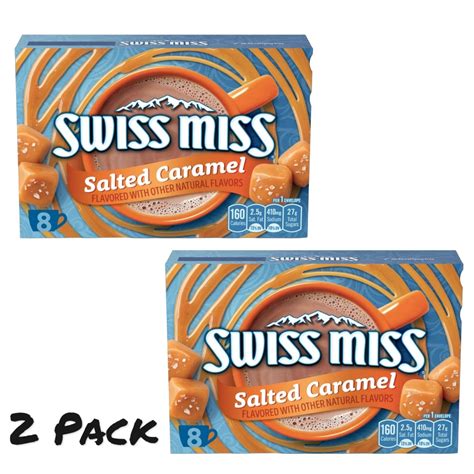 ( Pack 2 ) Swiss Miss Salted Caramel Flavored Hot Cocoa Mix, 8 Count ...