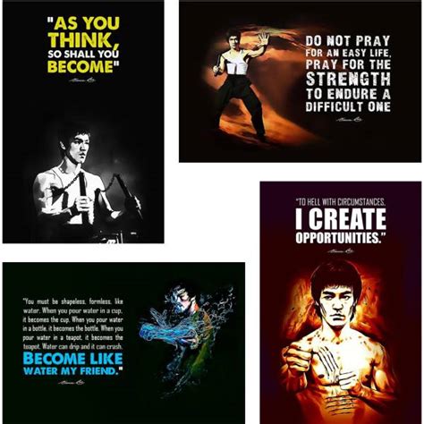 Bruce Lee Motivational Wall Posters and Inspirational Quotes for Office ...